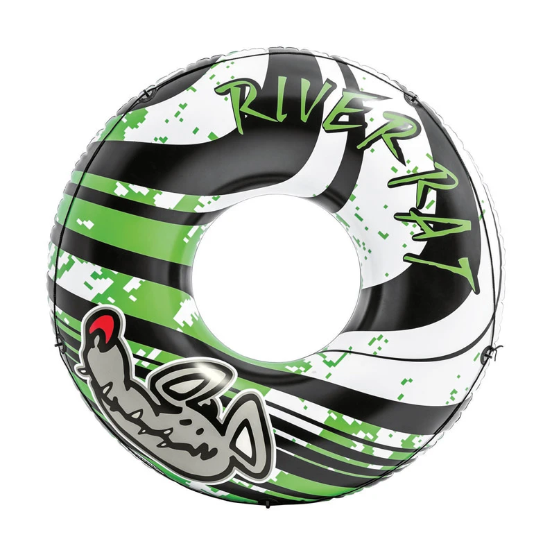 River Rat Rafting Tube, 47 Inch Diameter, Durable Inflatable Water Raft