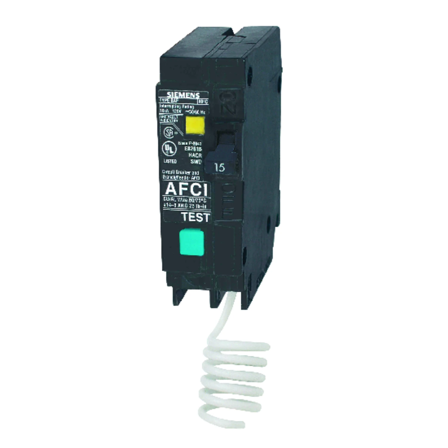 15 Amp Arc Fault Circuit Interrupter Breaker For Electrical Safety