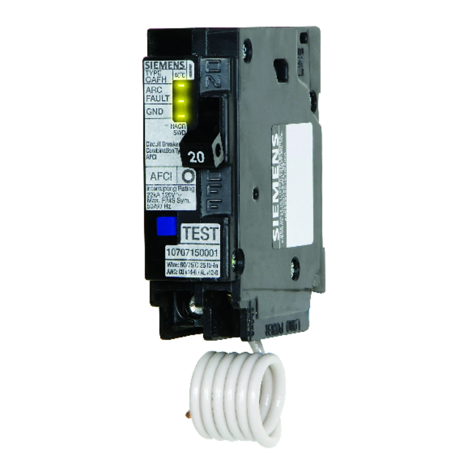 20 Amp Arc-fault Circuit Interrupter Breaker For Electrical Safety