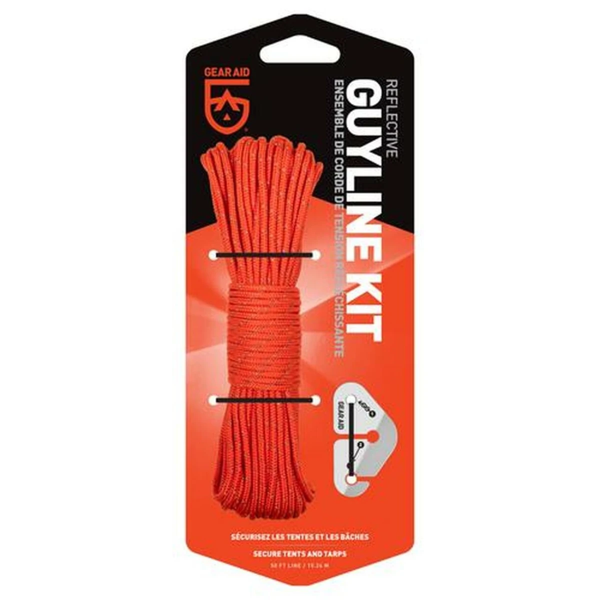 Reflective Guy Line Kit With 50 Foot Durable Line And Hardware