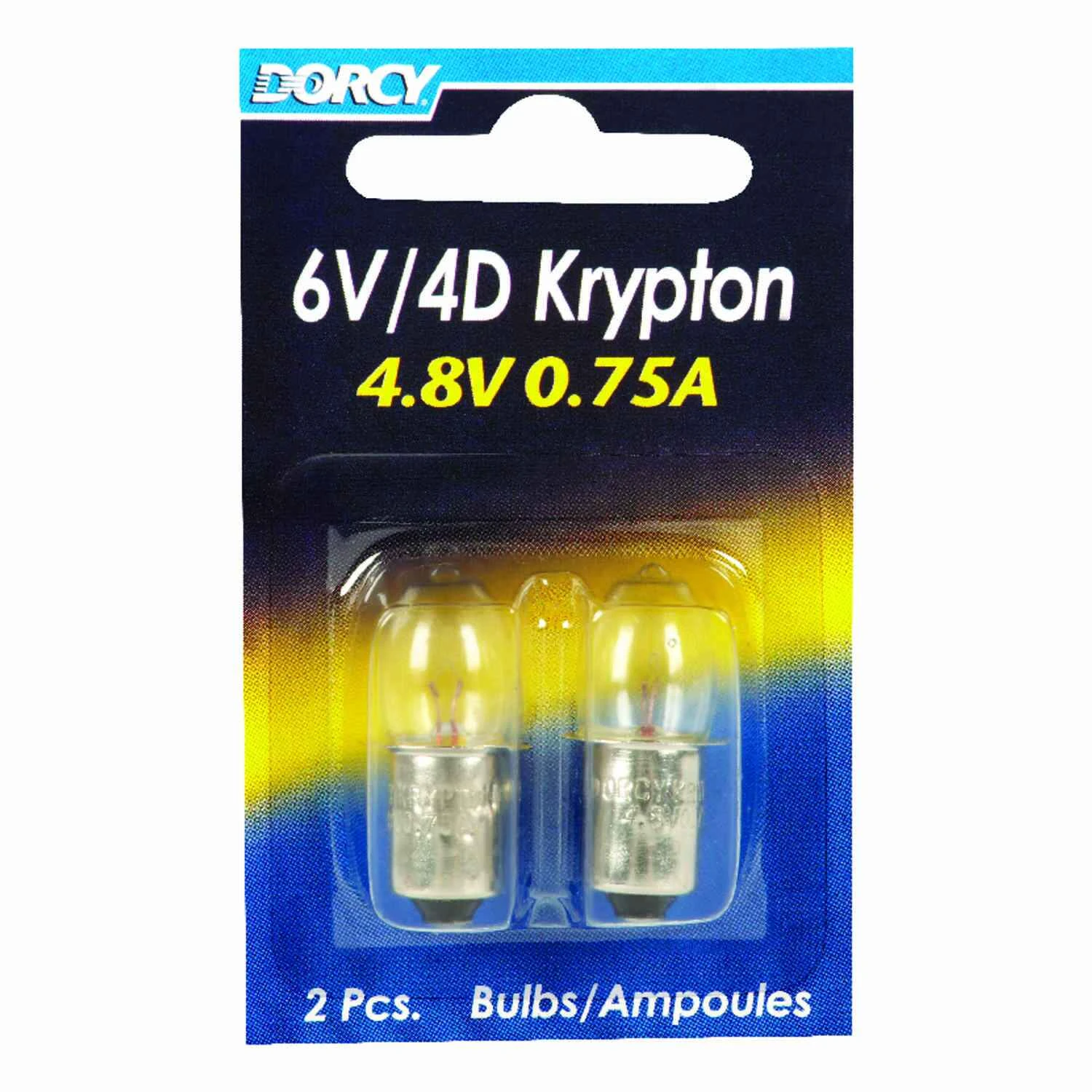 6v/4d Krypton Flashlight Bulb 2.2 Volt Bayonet Base