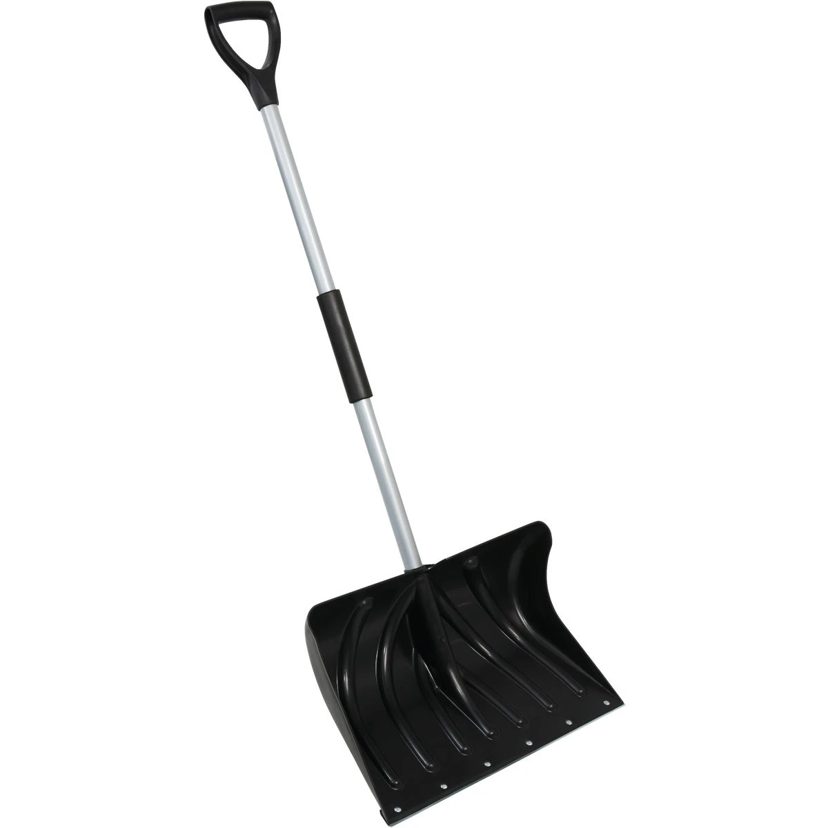 20 Inch Poly Snow Shovel With Steel Wear Strip And 38 Inch Steel Handle