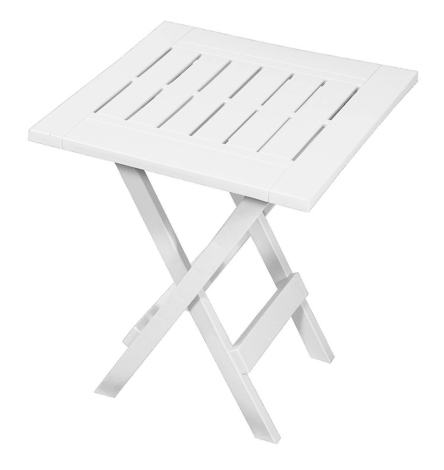 White Folding Table With Durable Surface And Sturdy Legs For Indoor And Outdoor Use