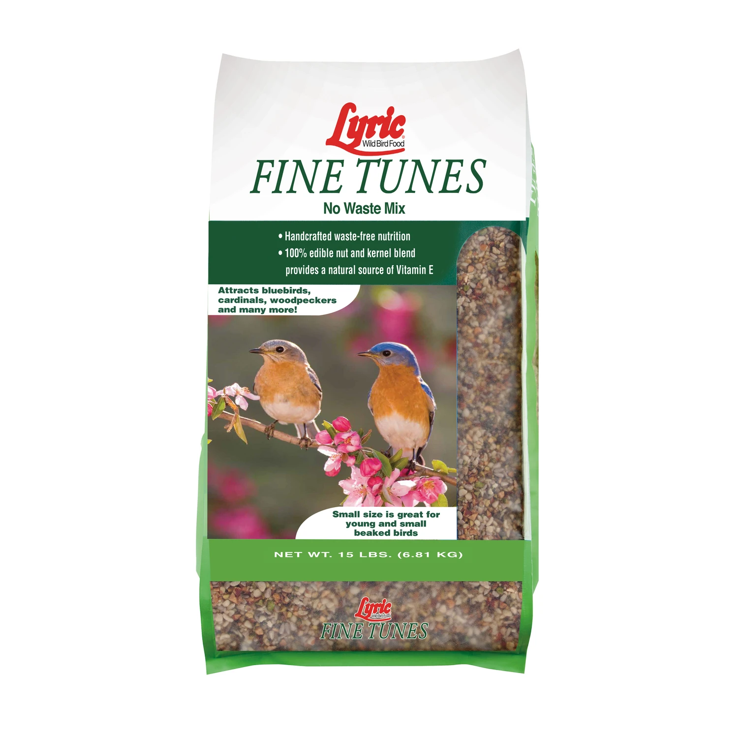 Fine Tunes Wild Bird Food No Waste Mix 15 Pounds Bag