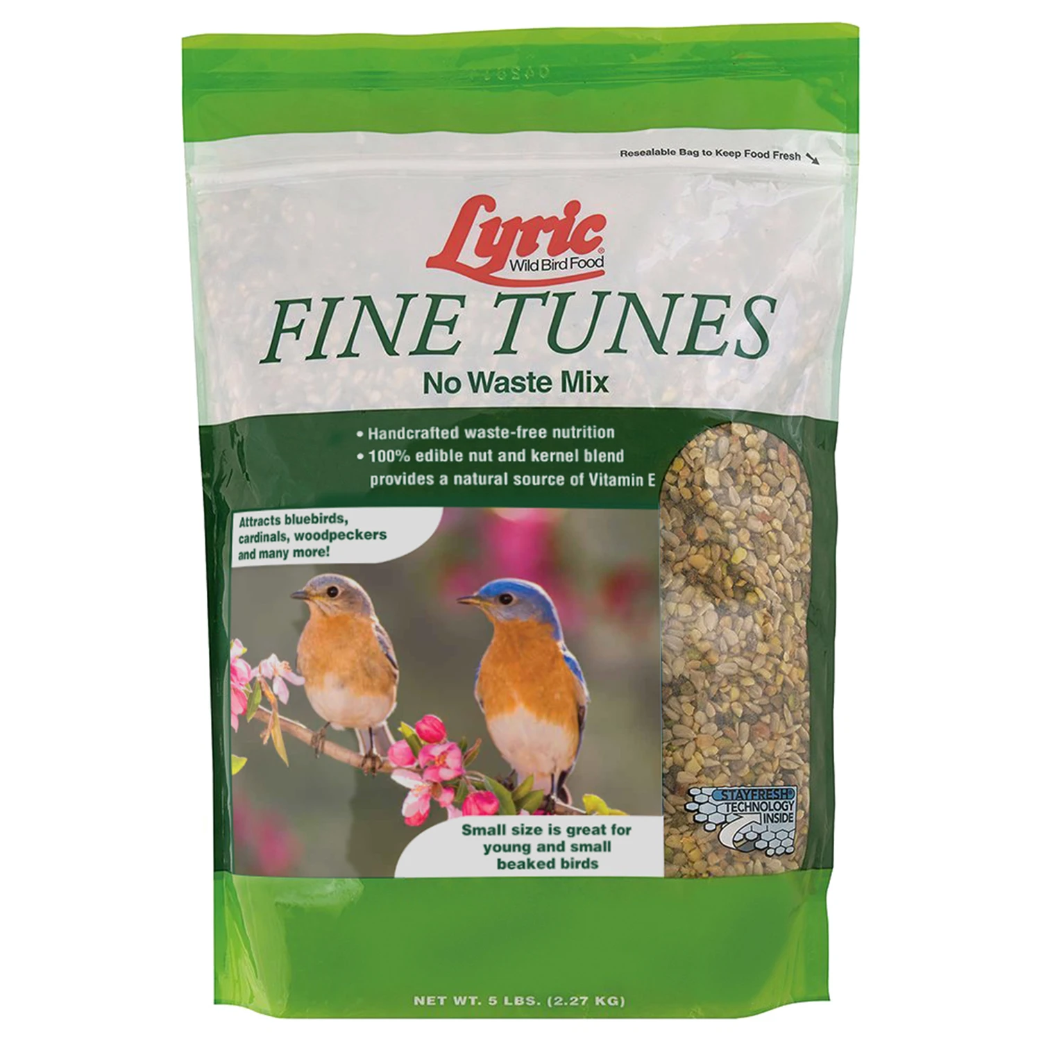 Fine Tunes Wild Bird Food No Waste Mix 5 Pounds Bag