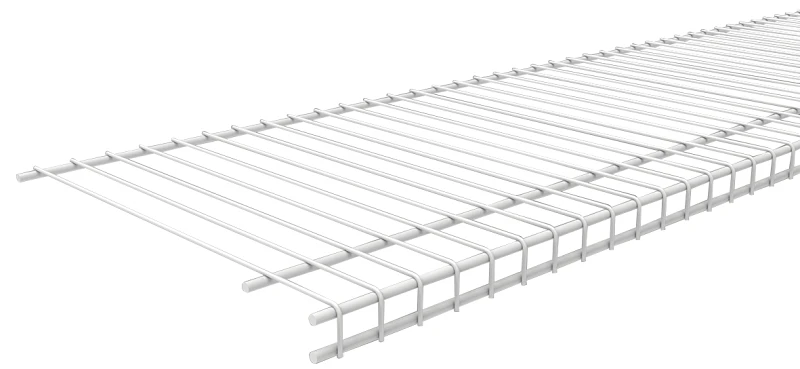 Superslide White Wire Shelf 12 Inch By 12 Foot Durable Storage Rack