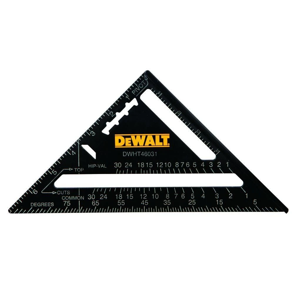 Aluminum Rafter Square And Saw Guide, 7 Inch Length