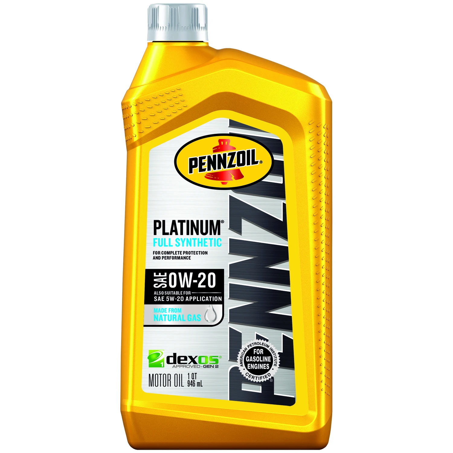 Platinum Ow-20 Synthetic Engine Oil, 1 Qt.