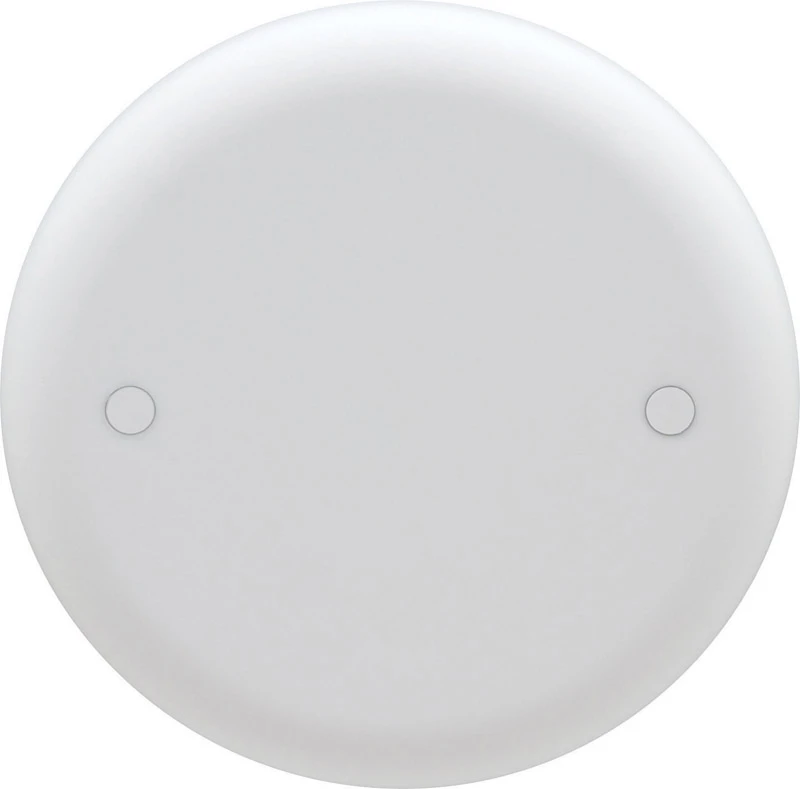 White Round Ceiling Electrical Box Cover Plate