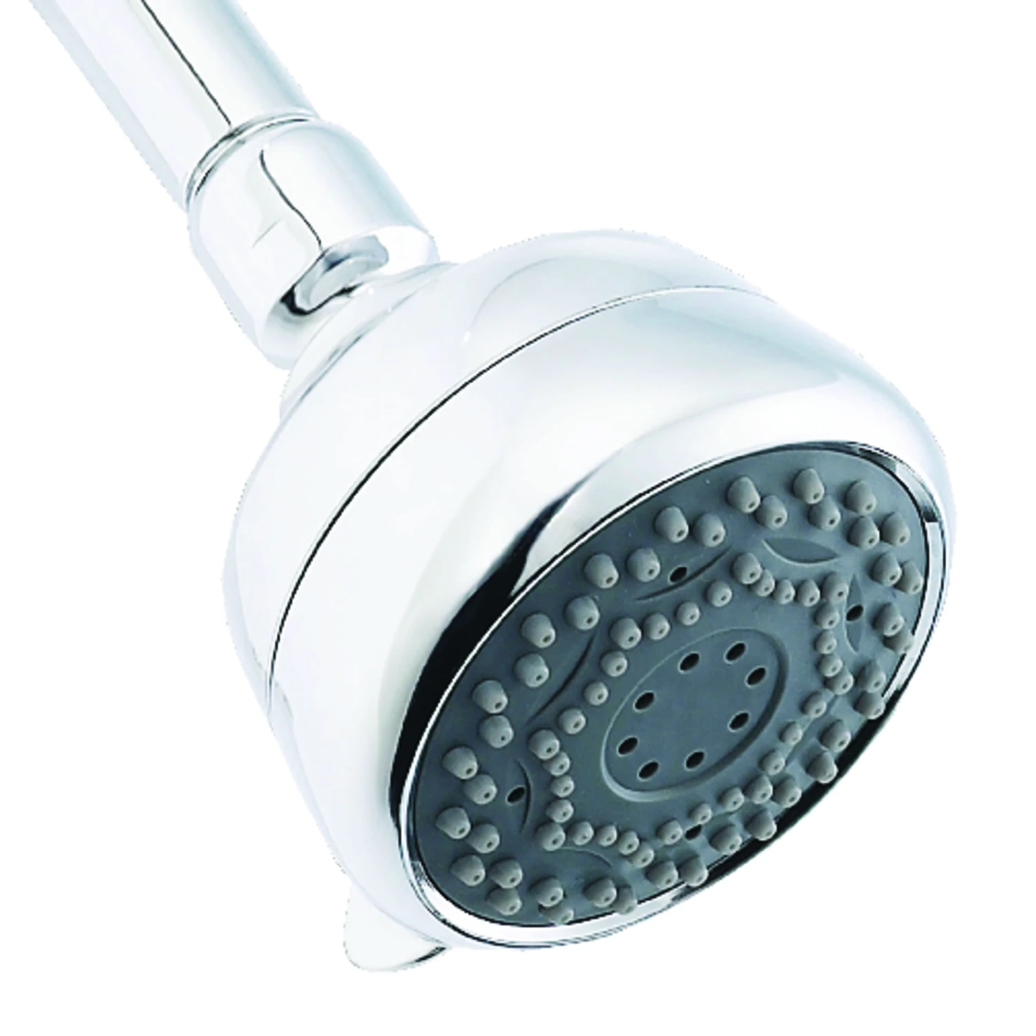 7-spray Fixed Mount Shower Head Chrome Finish 1.8 Gallons Per Minute Flow Rate