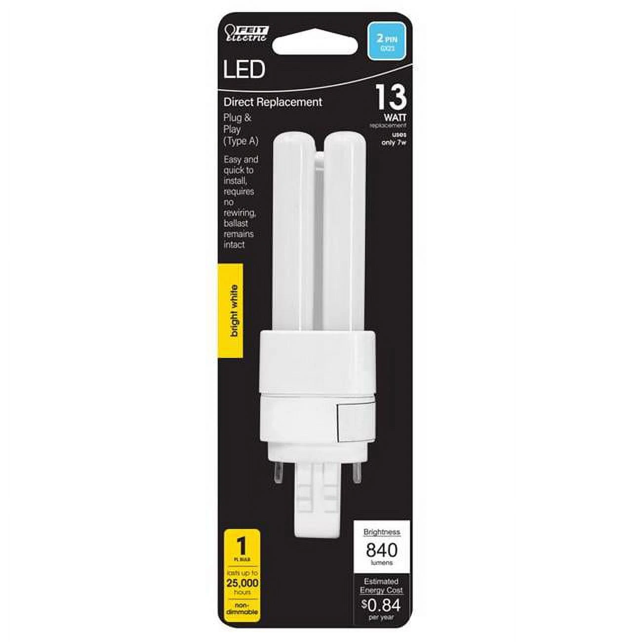 3011633 Bright White 13w Equivalence Pl Gx23-2 Led Light Bulb