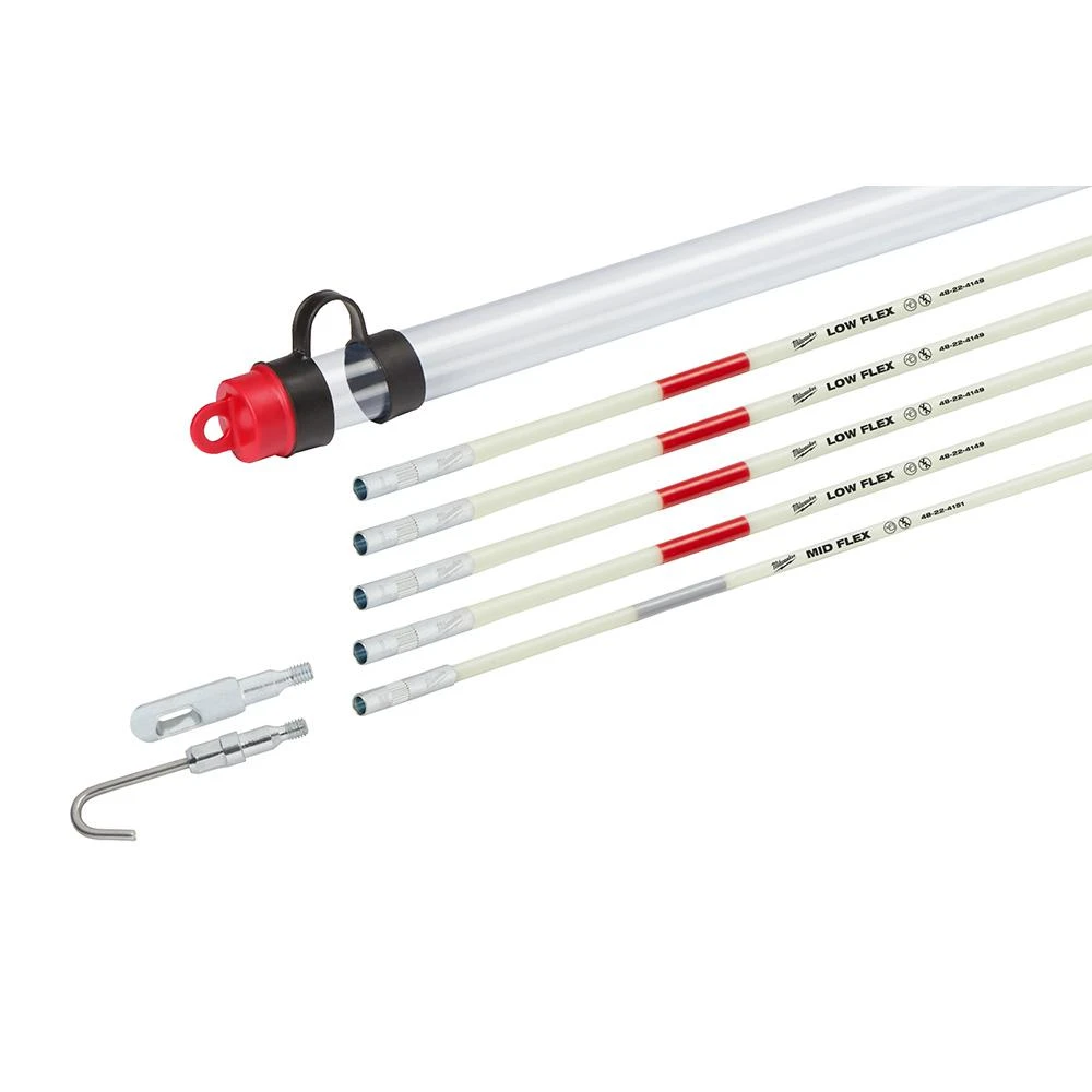 25 Ft. Low And Mid Flex Fiberglass Fish Stick Combo Kit With Accessories