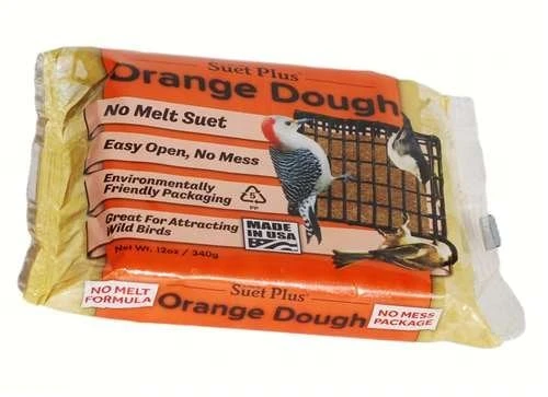 Orange Dough Suet For Wild Birds, 12 Ounce