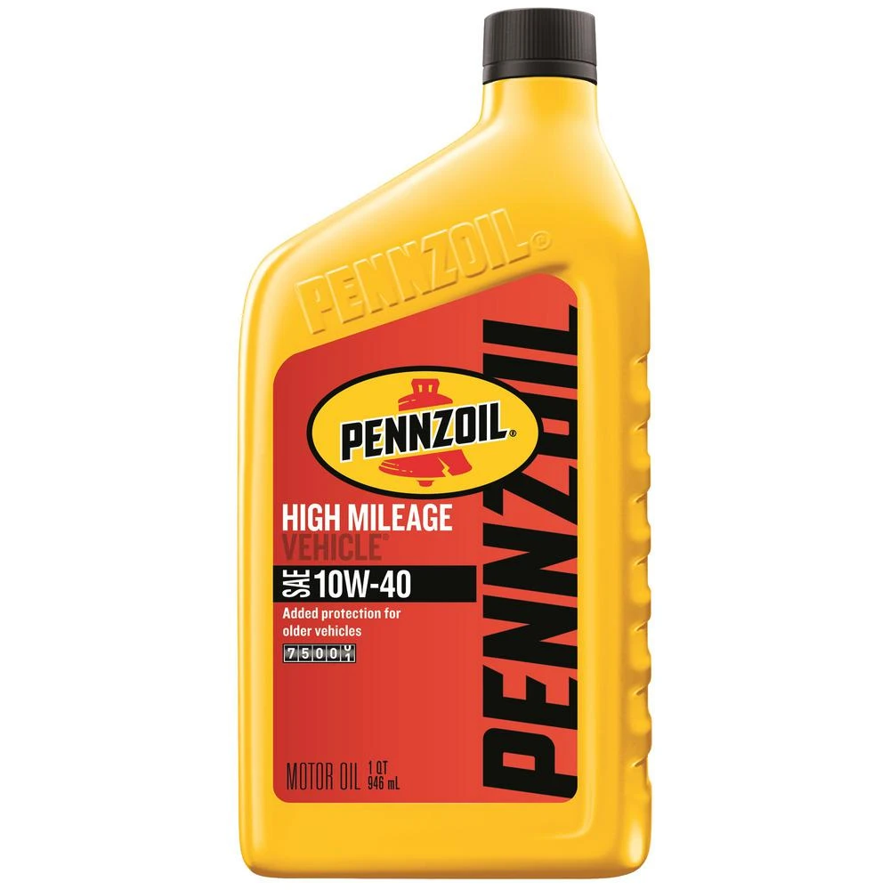 High Mileage Motor Oil 10w-40 Viscosity 1 Quart Bottle