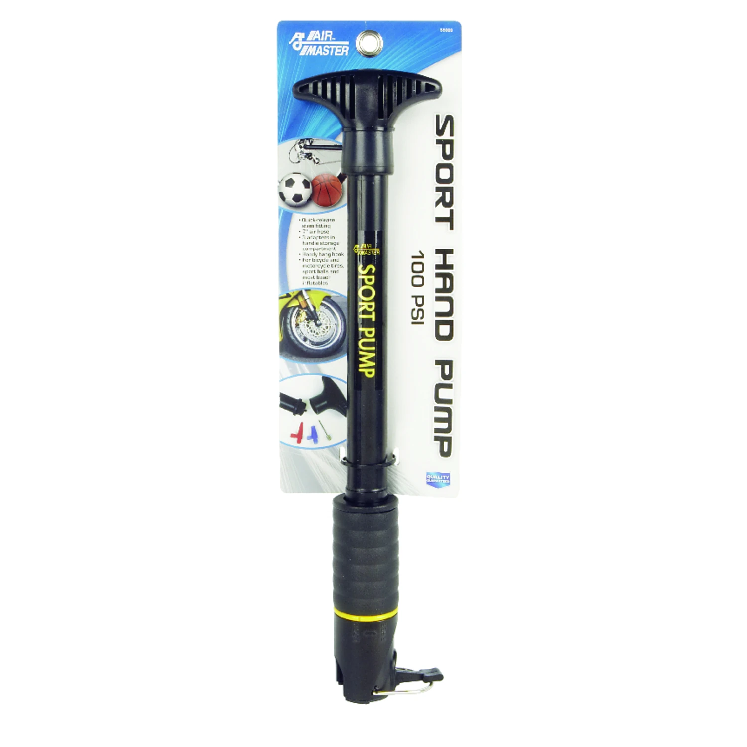 100 Pounds Per Square Inch Sport Hand Pump For Inflating Balls And Small Inflatables