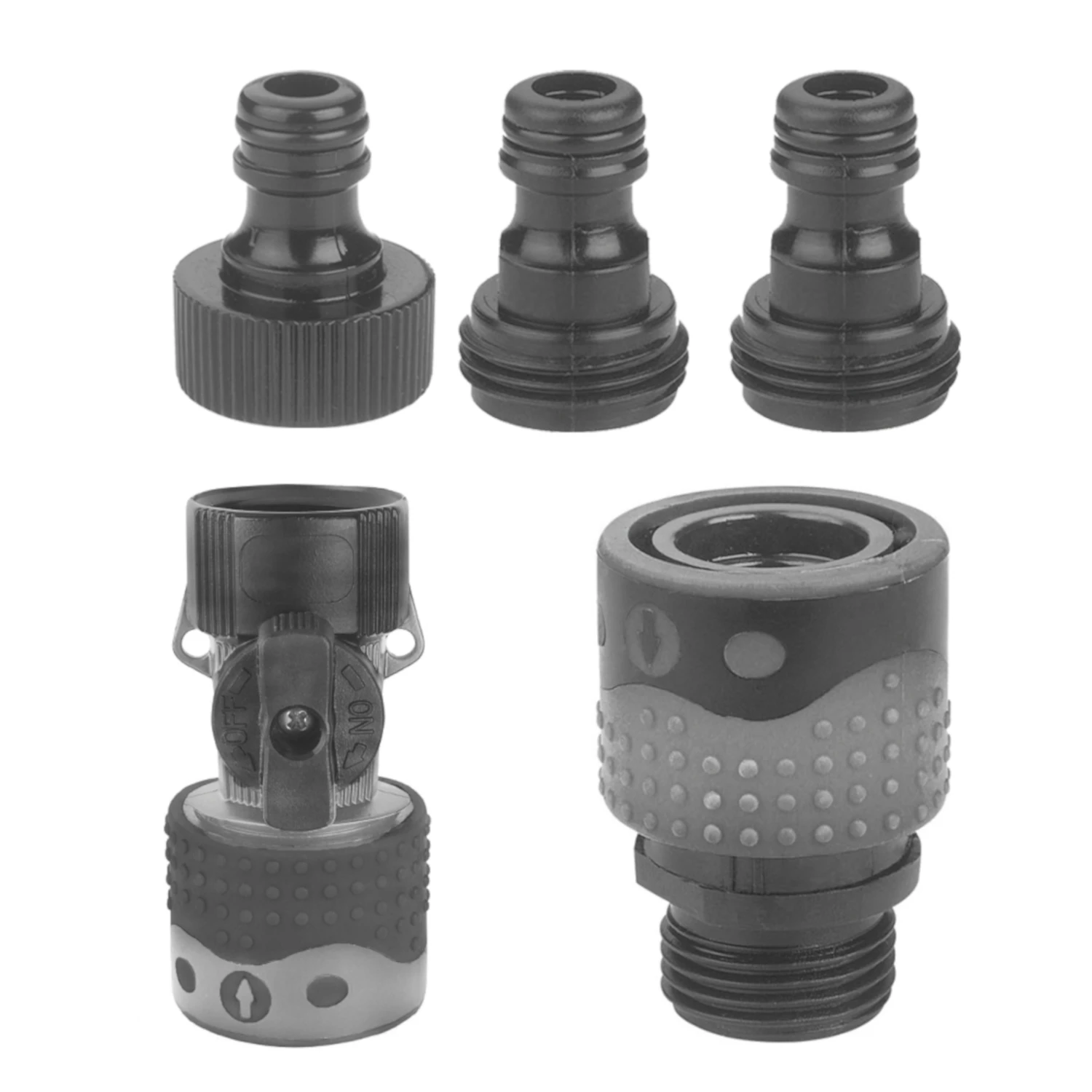 Complete Polymer Hose Connector Starter Kit With Multiple Fittings For Garden And Outdoor Use