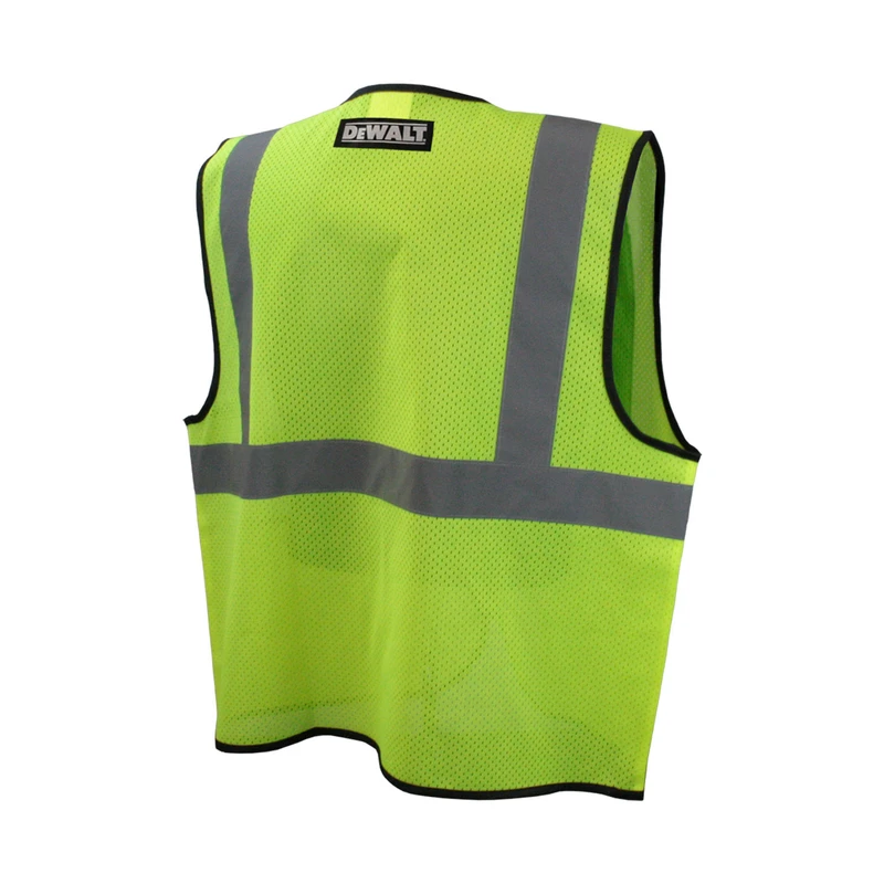 High Visibility Safety Vest With Zipper Closure, Medium Size