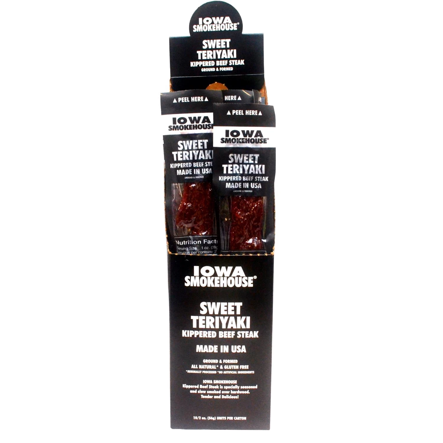 Kippered Beef Steak Sweet Teriyaki Jerky, 2 Ounce Package