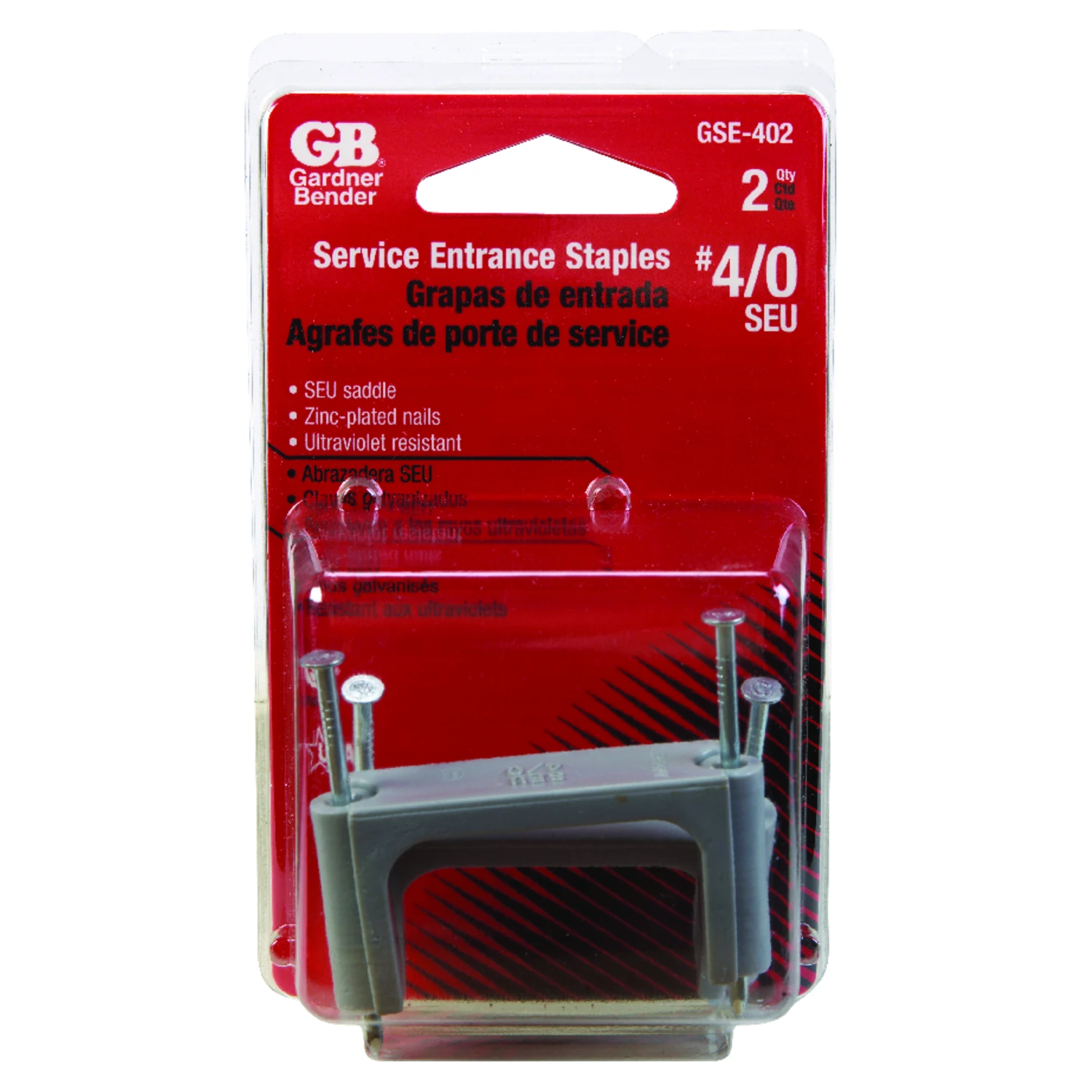 Seu Cable Staples, #4, 2-pk.