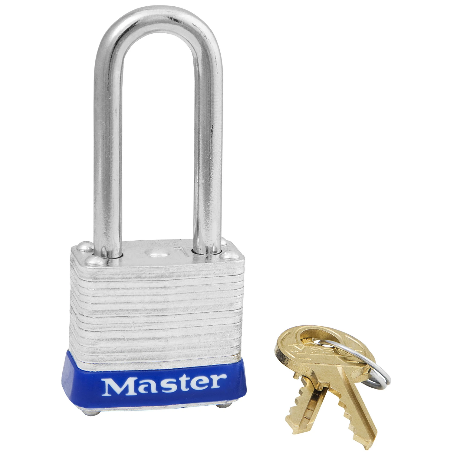 1 And 1/8 Inch Keyed Laminated Steel Padlock With Hardened Shackle