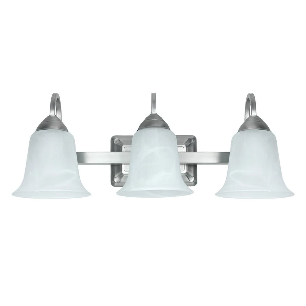 26-watt Led Vanity Light Fixture, Three-light, Brushed Nickel Finish
