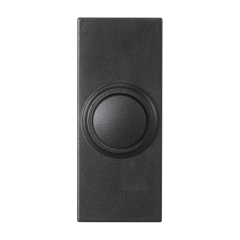 Wireless Push Button Doorbell In Black Finish With Easy Installation