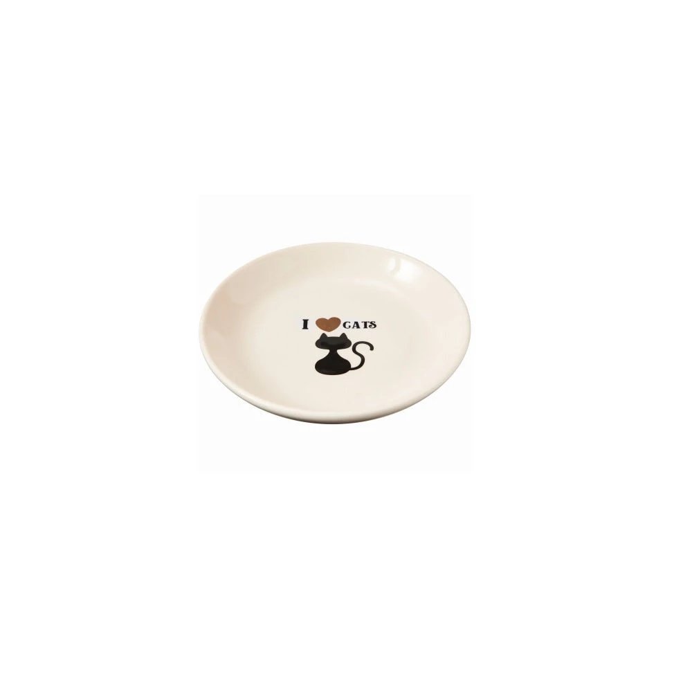 I Love Cats Cat Saucer Bowl 5 Inch Diameter