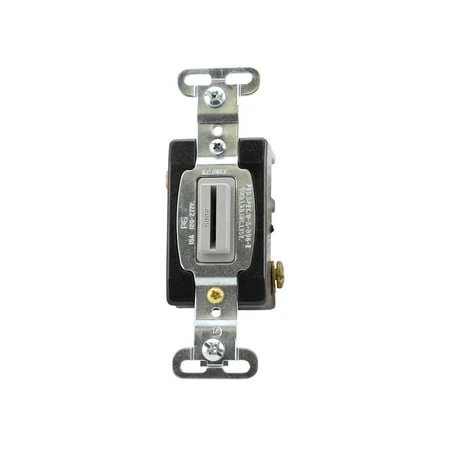 15ac3-l Three Way Locking Switch 15 Amp 120/277 Volt Gray