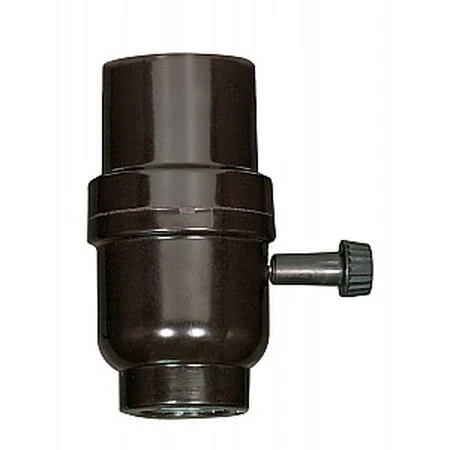 3 Terminal 2 Circuit Turn Knob 1/8 Inch Ip Cap With Metal Bushing