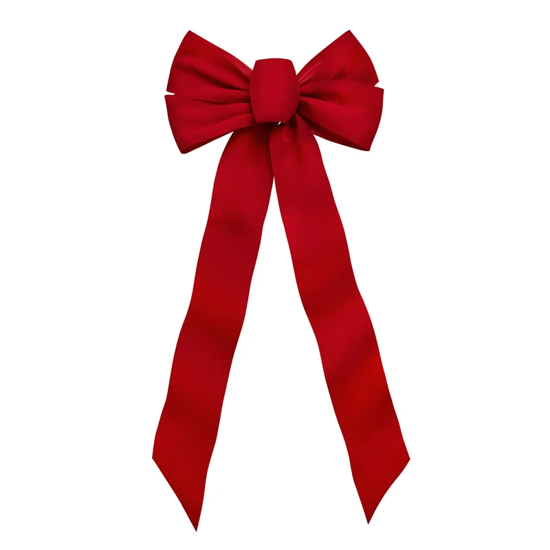 Red Velvet Bow 1 Inch Diameter X 22 Inch Length