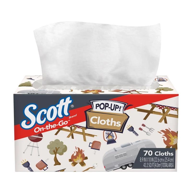 On-the-go Cleaning Cloth 9 In. W X 10 In. L 70 Ct 1 Pk