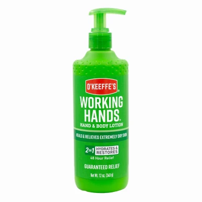Working Hands Hand And Body Lotion 12 Ounce Pump Bottle