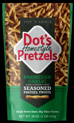 Parmesan Garlic Flavor Pretzels, 16 Ounce Package