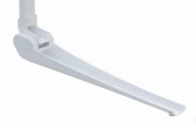 White Automatic Downspout Extension For Rainwater Management