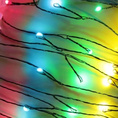 Led Micro Dot Christmas Cluster Lights, Multi Color, 3 Functions, Timer/battery Operated, 50-ct.