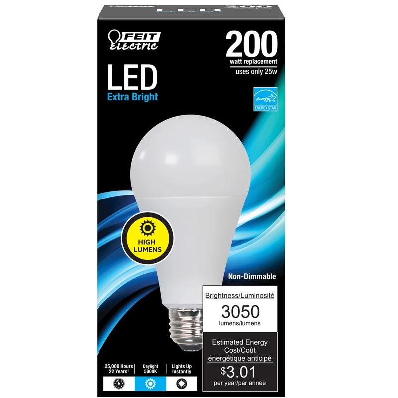 3002097 200 Watt Equivalence A21 E26 Medium Led Bulb, Daylight