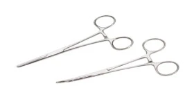 10" Handy Clamp Forceps Assorted Either Straight Or Bent Tip