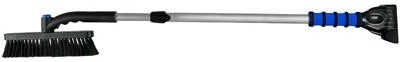 Snow Broom With Twist Lock Pivot, Assorted Colors, 51 Inches Long