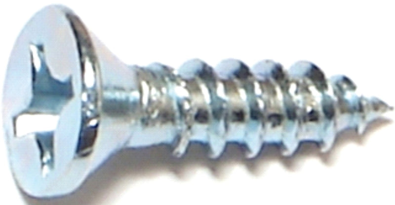 Midwest Fastener 02576 Screw, #10-13 Thread, 3/4 in L, Coarse Thread, Flat Head, Phillips Drive, Steel, Zinc, 100 PK