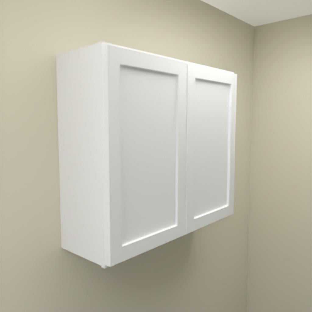 Hampton Bay Courtland Shaker Wall Kitchen Cabinet in Polar White