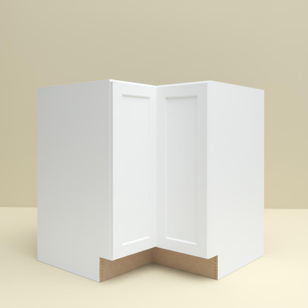 Hampton Bay Designer Series Melvern Assembled EZ Reach Corner Base Kitchen Cabinet in White