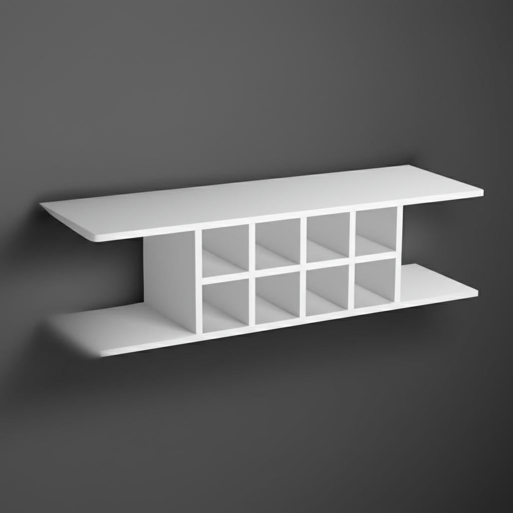 Hampton Bay Shaker Ready-to-Assemble Wall Flex Shelf in Satin White