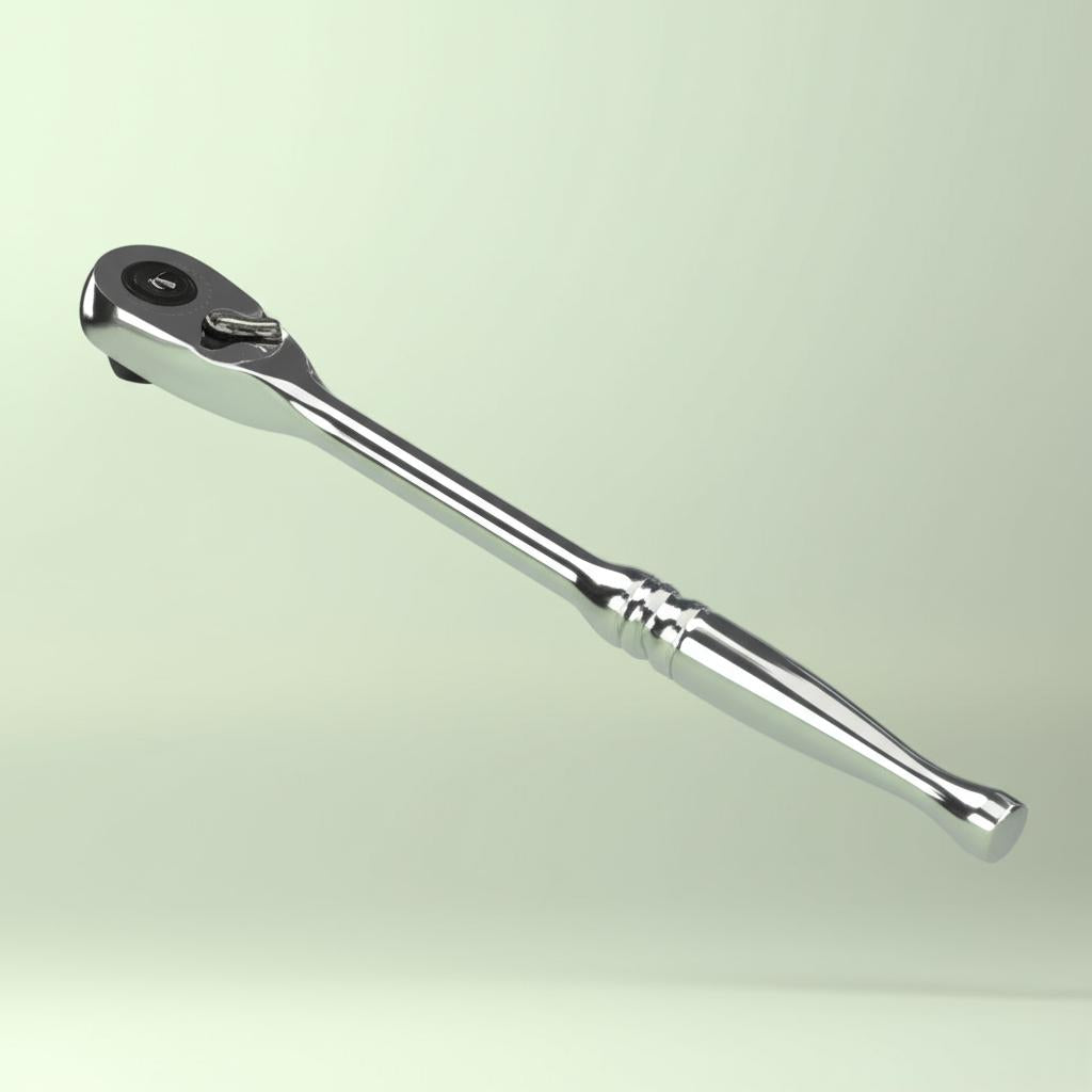 Husky 3/8 in. Drive 144-Tooth Pro Ratchet – Professional Chrome Hand Tool