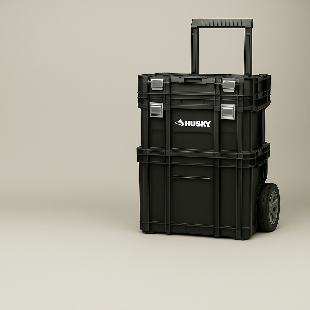 Husky 22 in. Connect Rolling System Modular Plastic Tool Box with Wheels
