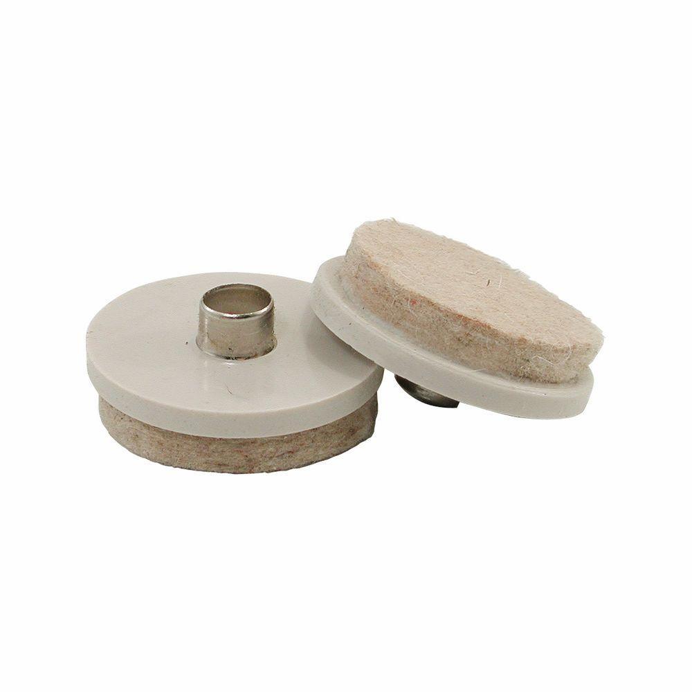 1 in. and 1-1/2 in. Nail-On Glides with Felt Pads (20 per Pack)