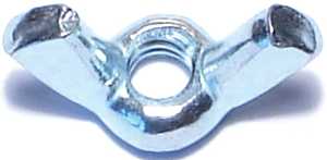 Midwest Fastener 03802 Wing Nut, Cold Forged, Coarse Thread, 10-24 Thread, Steel, Zinc