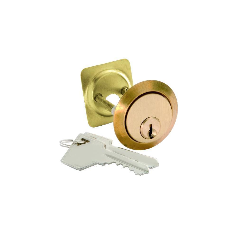 5-Pin Polished Brass Rim Cylinder