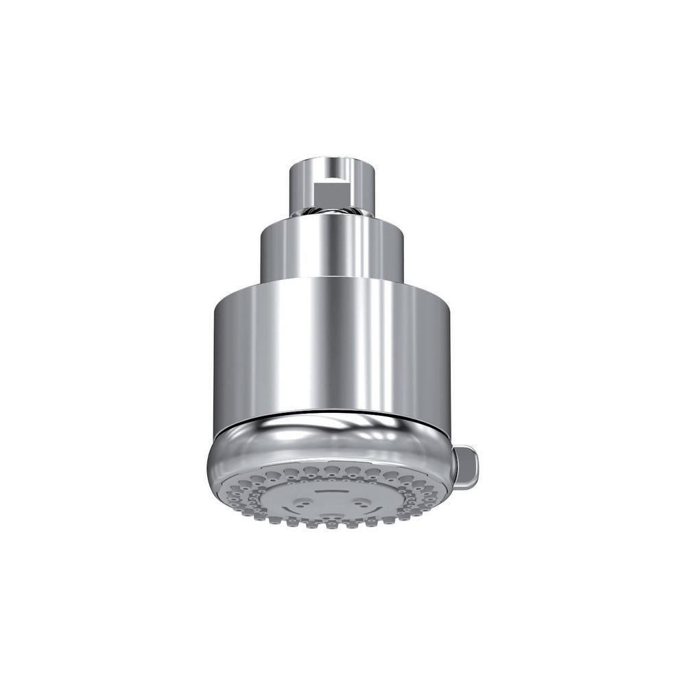 Techno 3-Pattern 1.75 GPM 2.7 in. Wall Mount Adjustable Spray Round Shower Head in Chrome