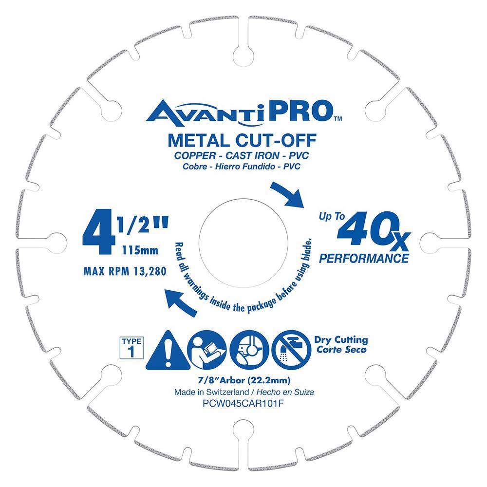 AvantiPRO 4-1/2 in. Carbide Wheel Metal Cutting