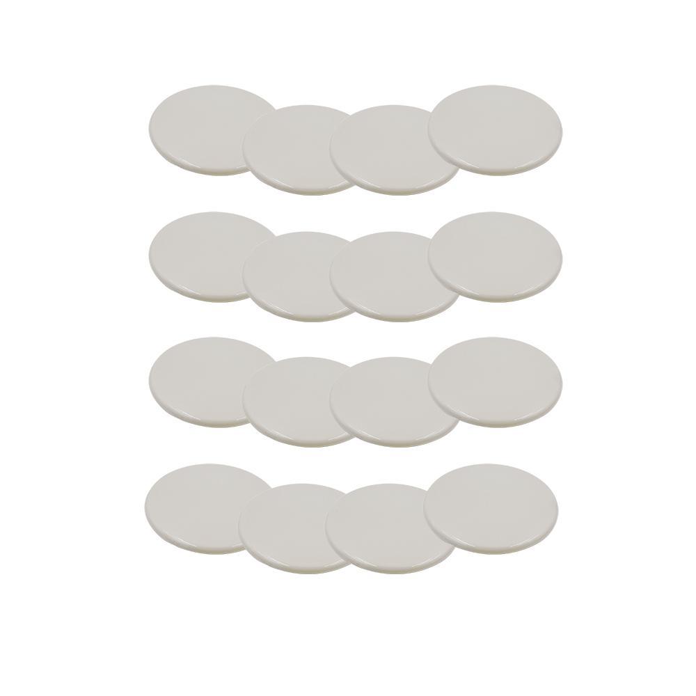 3-1/2 in. Beige Reusable Round Furniture Sliders for Carpet (16-Pack)